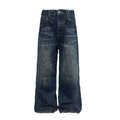 JCAESAR WOMEN Low-Crotch Blue Denim With Double Front Pockets - jcaesarclo
