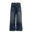 JCAESAR WOMEN Low-Crotch Blue Denim With Double Front Pockets - jcaesarclo