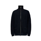 JCAESAR Silhouette High-Neck Zipper Sweater - jcaesarclo