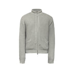 JCAESAR Cotton-Padded Collar Drawstring Knitted Cardigan - jcaesarclo