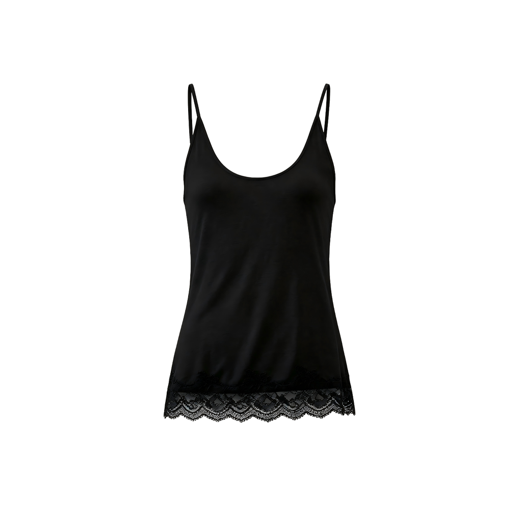 JCAESAR WOMEN Draped sheer panel camisole