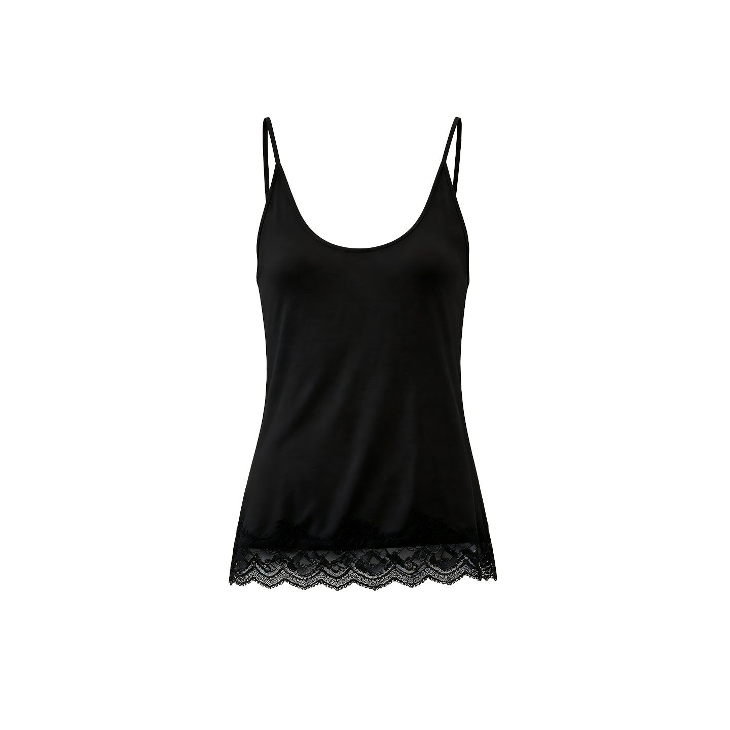 JCAESAR WOMEN Draped sheer panel camisole