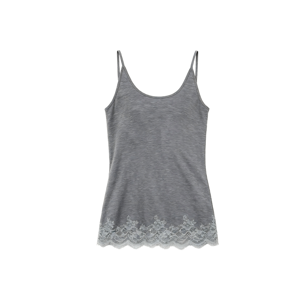 JCAESAR WOMEN Draped sheer panel camisole
