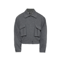 JCAESAR Woolen Double Pocket Flight Jacket