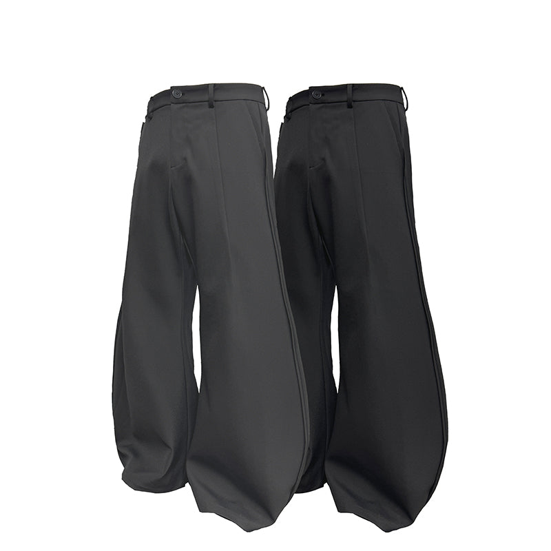 JCAESAR FLARED LEAF-SHAPED TROUSERS