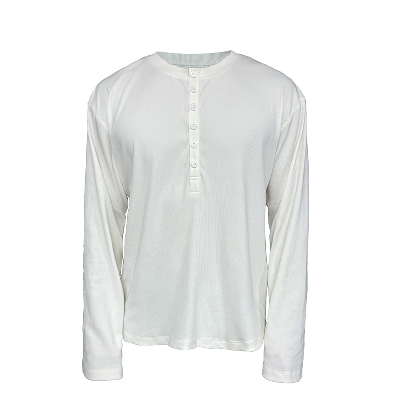 JCAESAR ヘンリーカラー ロングスリーブ JCAESAR Henley collar long sleeve – jcaesarclo