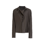 JCAESAR Cupro Draped-Neck Shirt