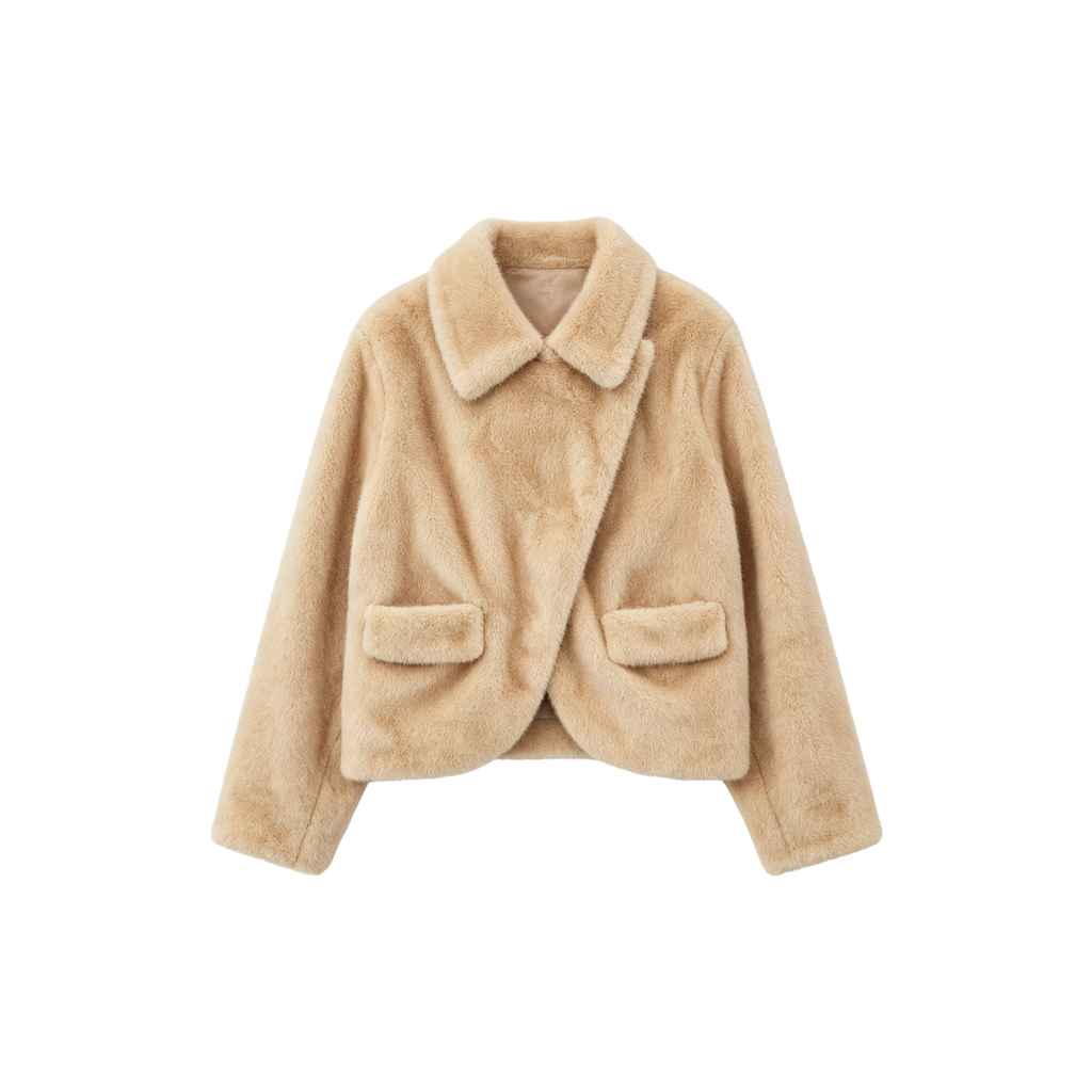 JCAESAR WOMEN Light-Step Faux Fur Jacket