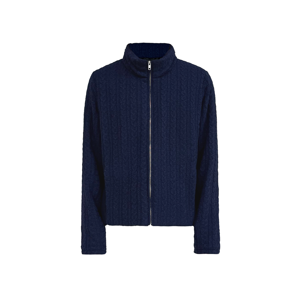 JCAESAR  Double Cable-Knit Down Jacket
