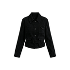 JCAESAR WOMEN  Washed Corduroy Tie-Belt Jacket
