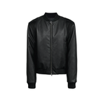JCAESAR Biker Faux Fur Lined Eco-Leather Puffer Jacket