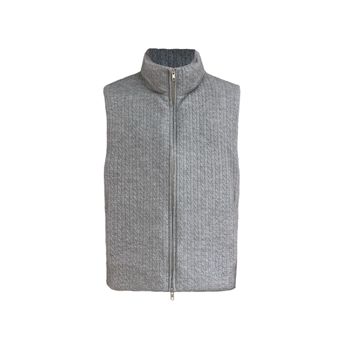 JCAESAR Cable-Knit Down Vest