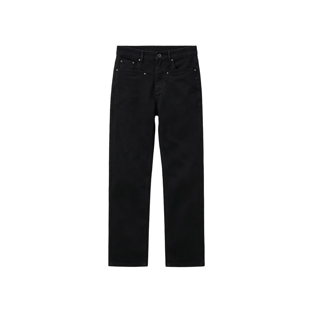 JCAESAR WOMEN Yuppie Vintage Washed Wide-Leg Trousers