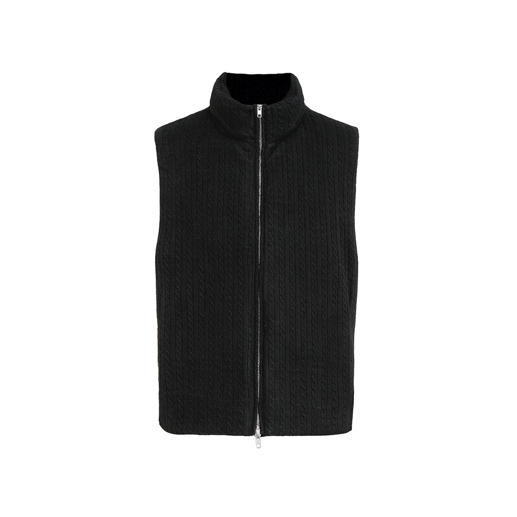JCAESAR Cable-Knit Down Vest