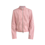 JCAESAR Quilted Elbow-Patch Denim Jacket