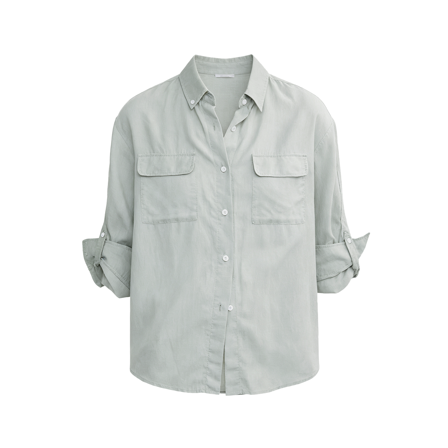 JCAESAR WOMEN Hunting‑style faded linen adjustable shirt