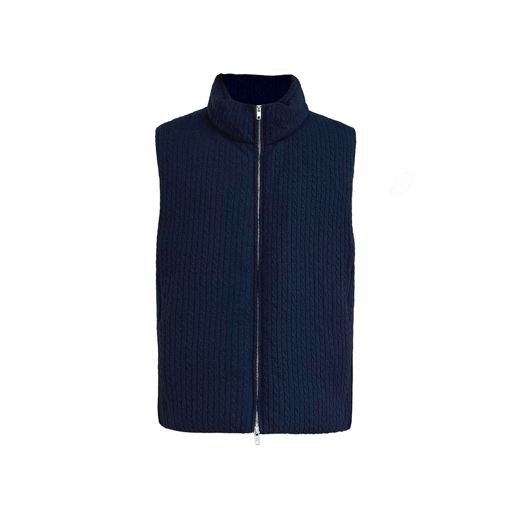 JCAESAR Cable-Knit Down Vest