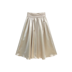 JCAESAR WOMEN  Flowy Acetate Balloon Skirt with Oversized Silhouette