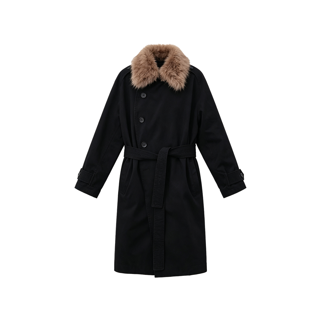 JCAESAR WOMEN Washed Down Trench Coat