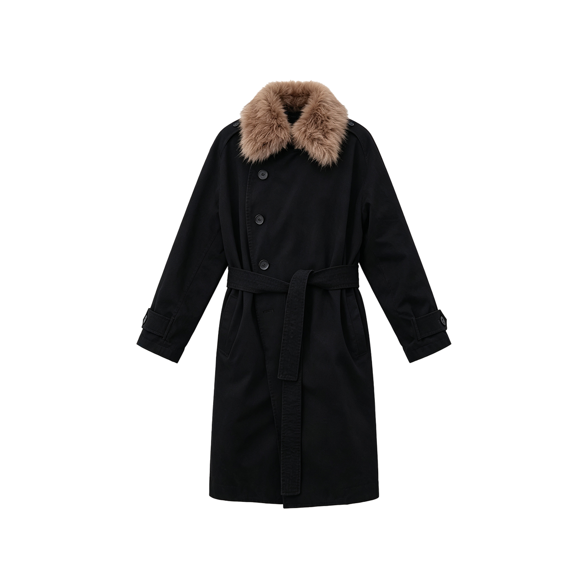 JCAESAR WOMEN Washed Down Trench Coat