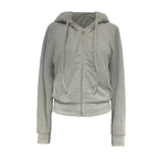 JCAESAR WOMEN Half Drawstring Hooded Sweatshirt - jcaesarclo