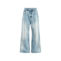 JCAESAR WOMEN Low-rise light blue jeans
