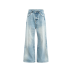 JCAESAR WOMEN Low-rise light blue jeans