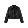 JCAESAR WOMEN Lightweight Quilted Leather Down Jacket