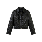 JCAESAR WOMEN Lightweight Quilted Leather Down Jacket