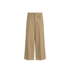 JCAESAR WOMEN Khaki Straight-Leg Pants without Waistband