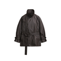 JCAESAR WOMEN Urban rain‑night waxed trench coat