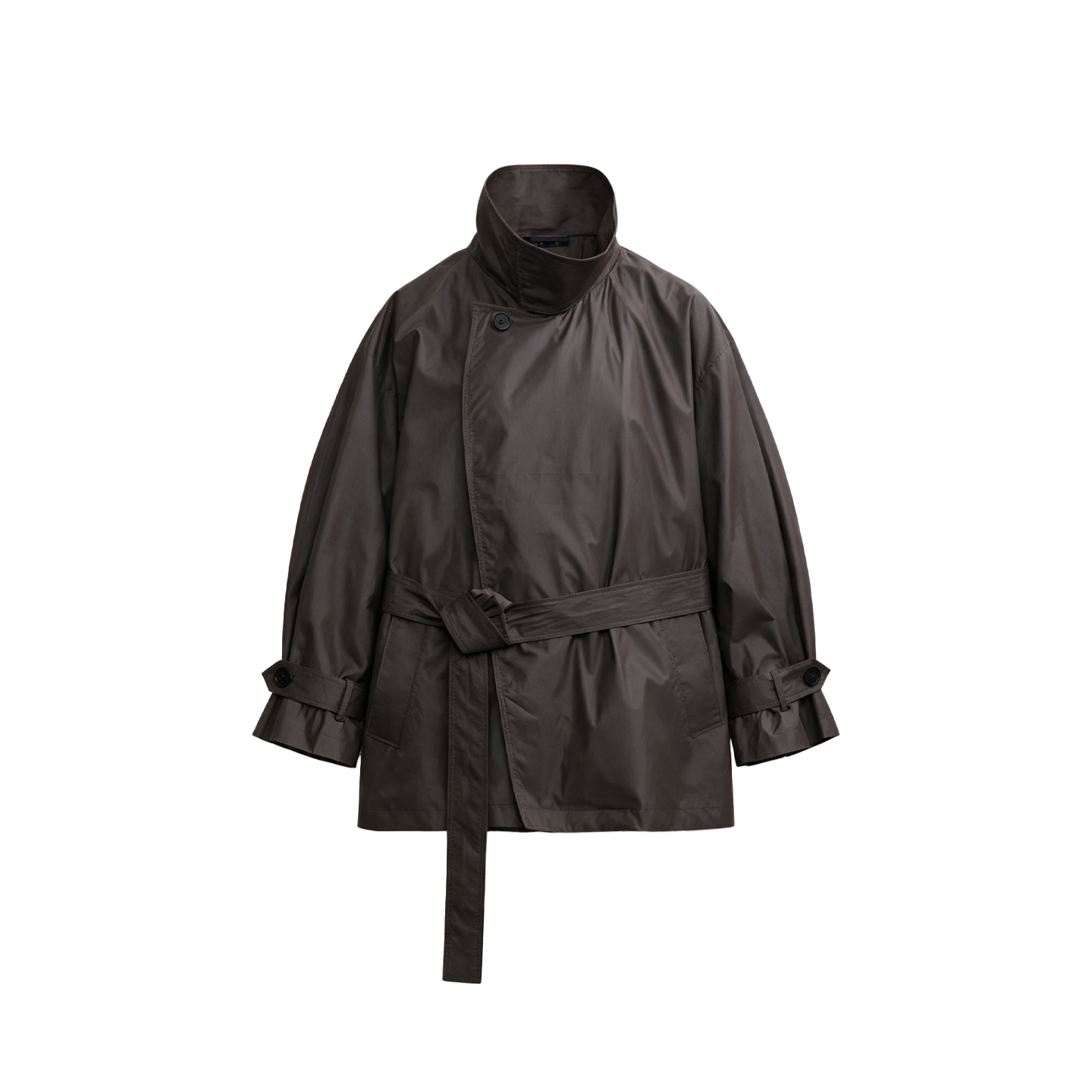 JCAESAR WOMEN Urban rain‑night waxed trench coat