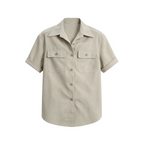 JCAESAR WOMEN  Safari-style short-sleeve shirt