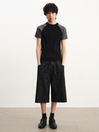 JCAEASAR Half-zip raglan sports tee