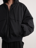 JCAESAR Profile Nylon Hoodie Double-Sided Bomber - jcaesarclo