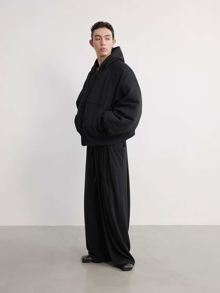 JCAESAR Profile Nylon Hoodie Double-Sided Bomber - jcaesarclo