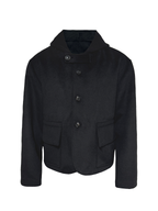 JCAESAR Hooded Wool Jacket with Pockets - jcaesarclo