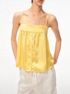 JCAESAR WOMEN Willow‑drape half‑placket cami
