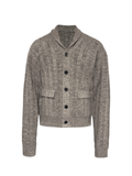 JCAESAR Shawl-Collar Ribbed Sweater - jcaesarclo