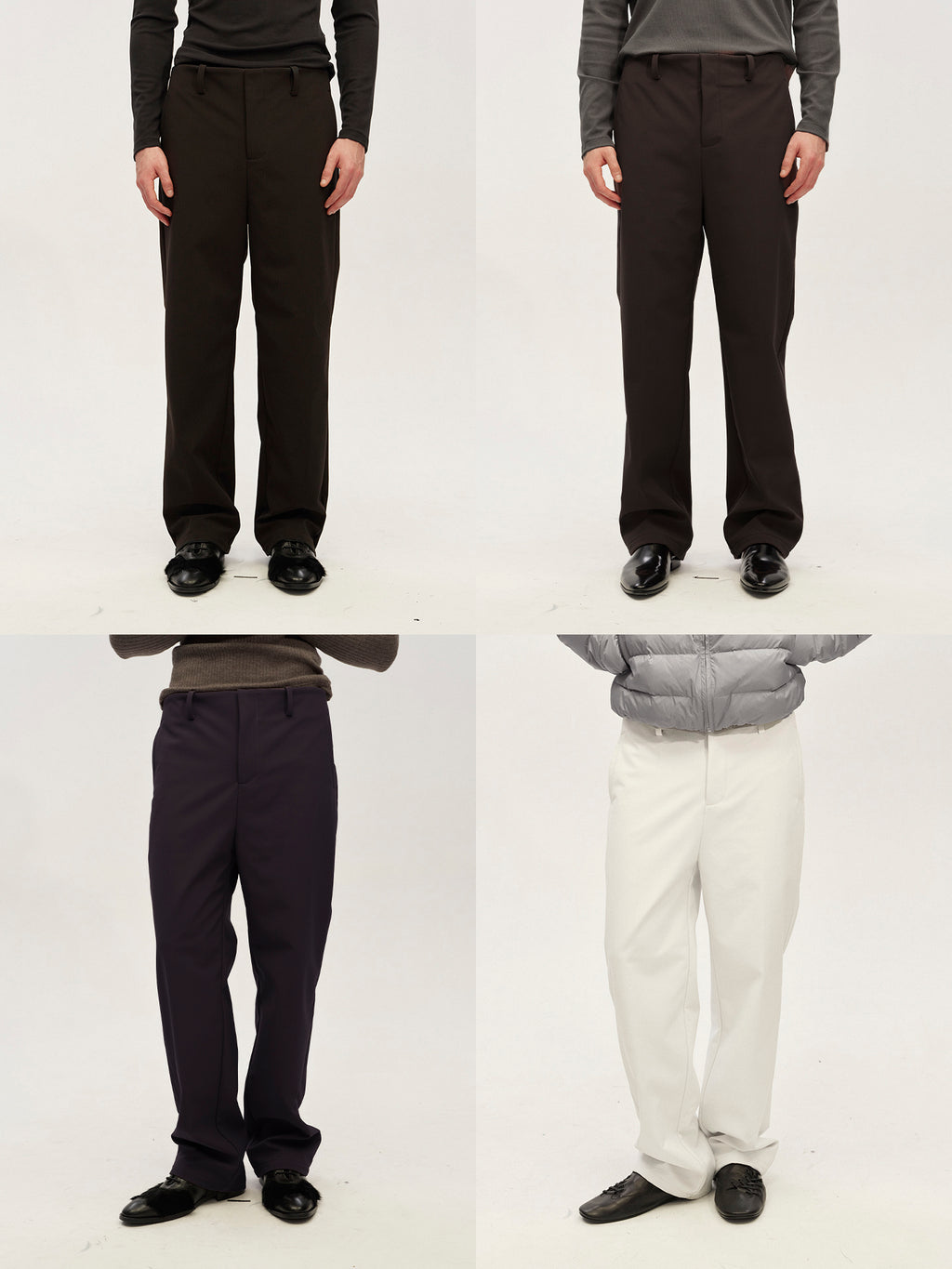 JCAESAR Fleece-Lined Dress Pants, Cuffed Waistbandless