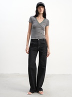 JCAESAR WOMEN Stretch Straight Raw Denim - jcaesarclo