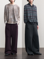 JCAESAR Low-Crotch Brushed Drop-Crotch Sweatpants