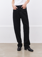 JCAESAR WOMEN Yuppie Vintage Washed Wide-Leg Trousers