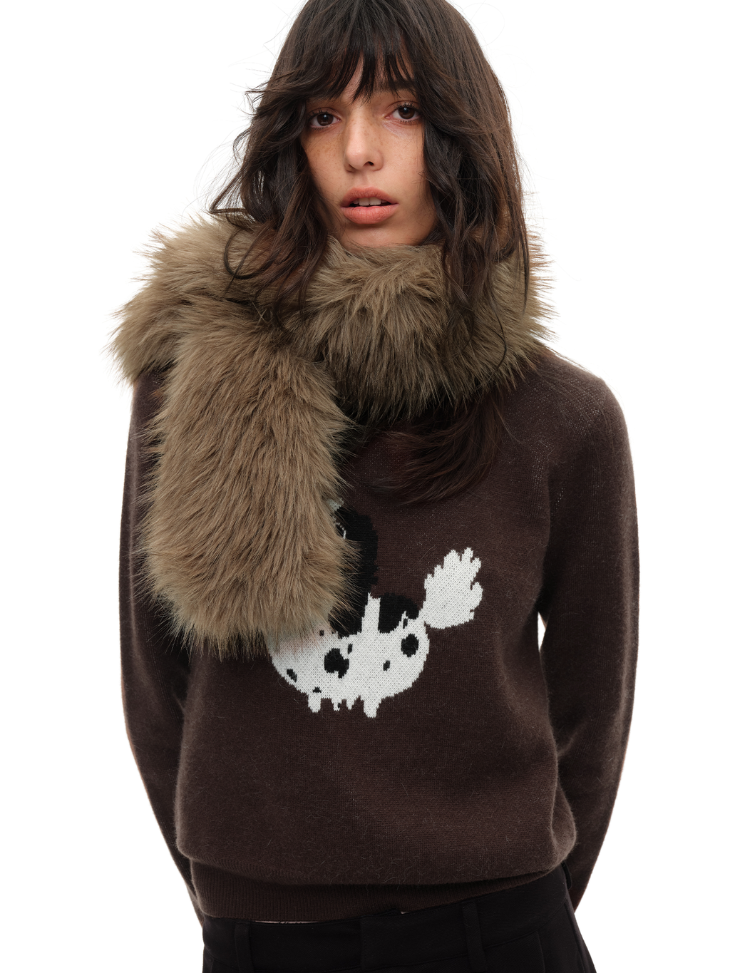 JCAESAR WOMEN Eco‑Fur Scarf - jcaesarclo