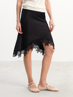 JCAESAR WOMEN Lace Satin Mermaid Skirt - jcaesarclo