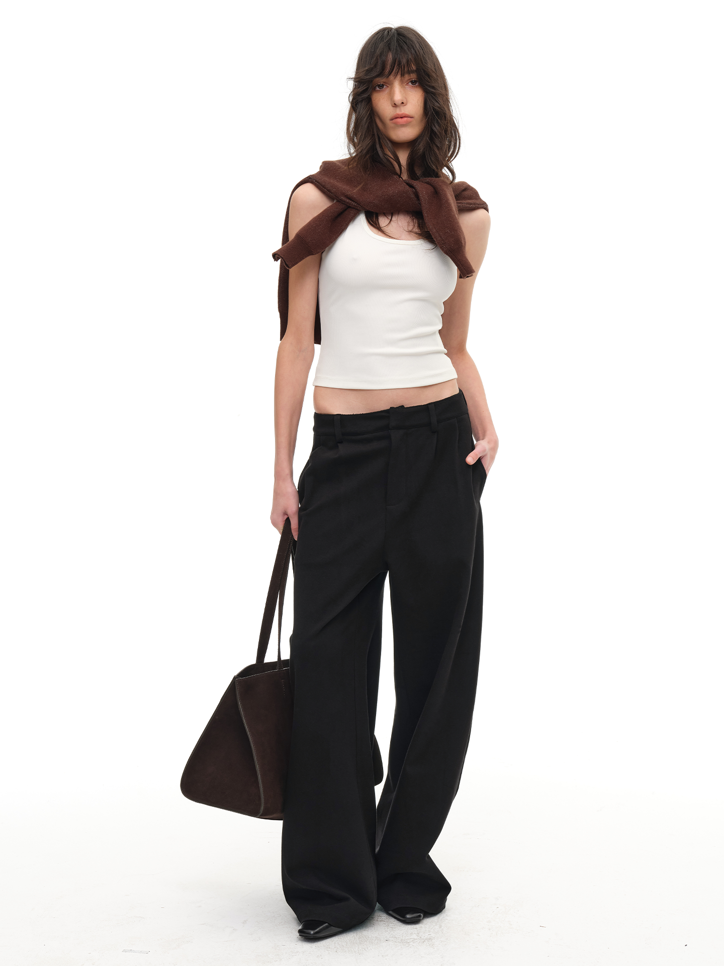 JCAESAR WOMEN Woolen Curved Banana Pants – jcaesarclo