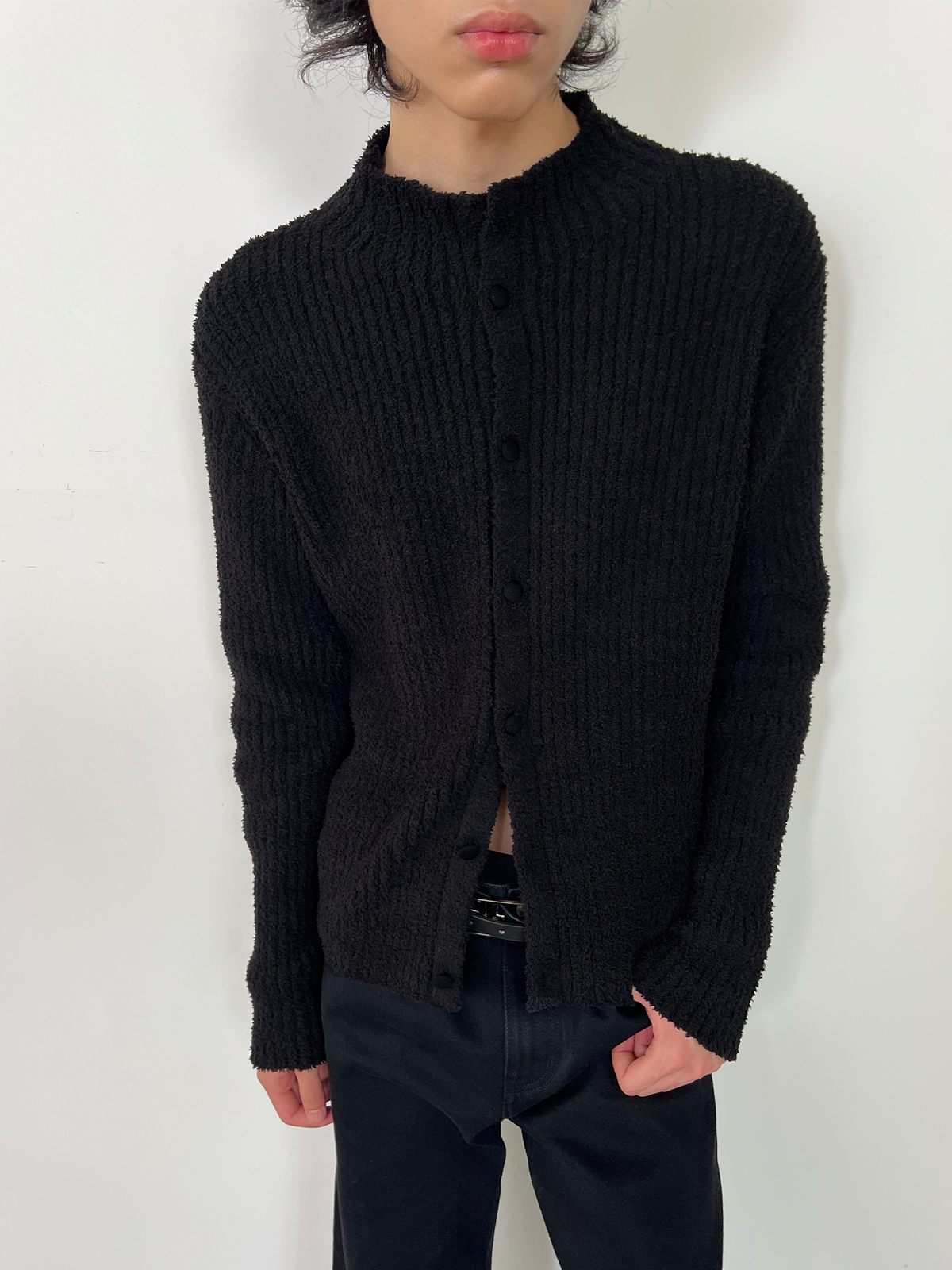 JCAESAR Slim-Fit Chunky Ribbed Sweater