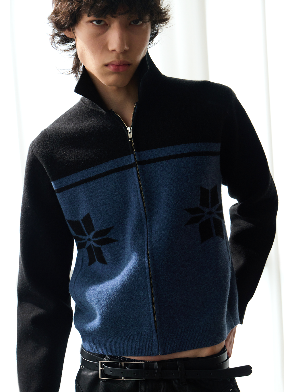 JCAESAR Snowflake knit sweater