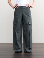 JCAESAR WOMEN Straight-Leg Cargo Pants with 3D Rectangular Pockets
