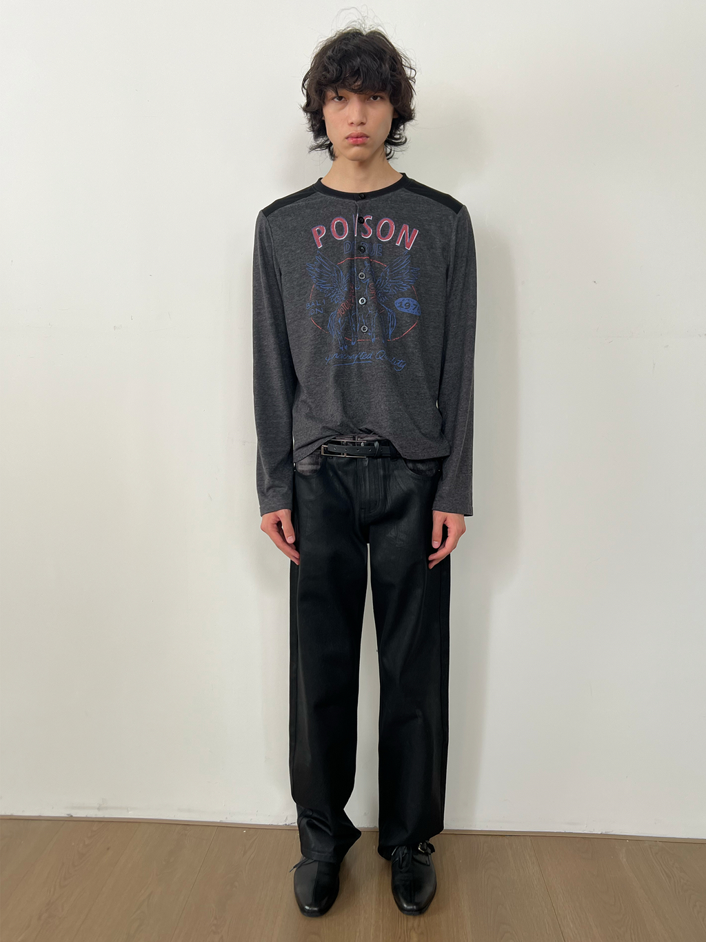 JCAESAR Corduroy Waxed Slim-Fit Jeans